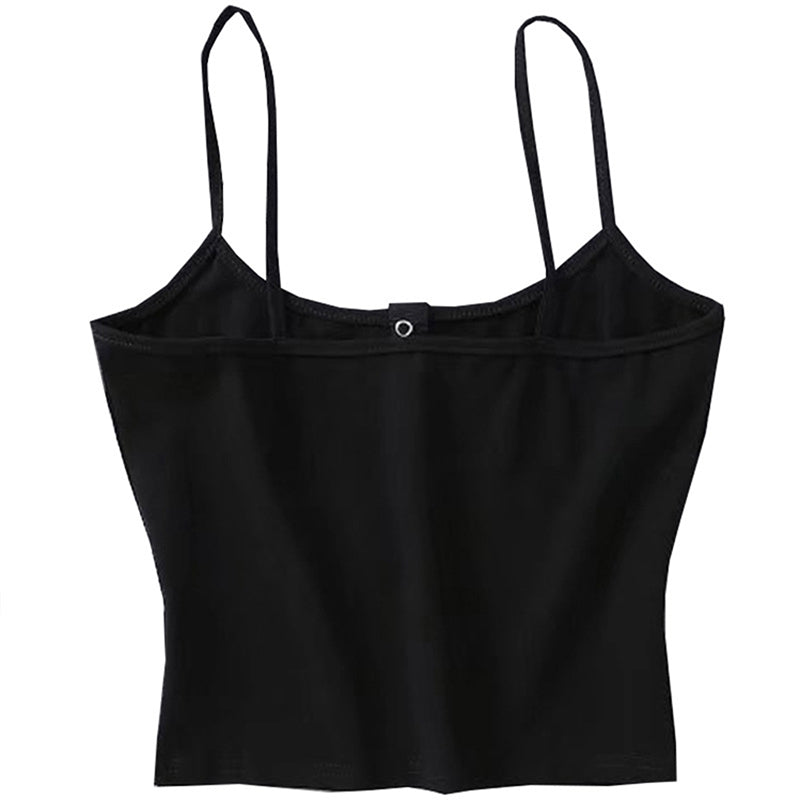 Summer 2019 Women Strap Crop Top Women Sexy Backless Leakage Navel Solid Camisole Sexy Tank Top Tube Top Breathable Crop tops