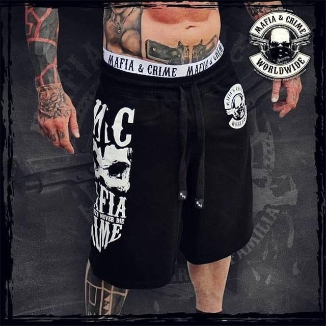 2019 new Casual Shorts Men's Summer Men Hot Cargo Simple Letter Solid Board Male Brand Fitness bodybuilding clothing homme