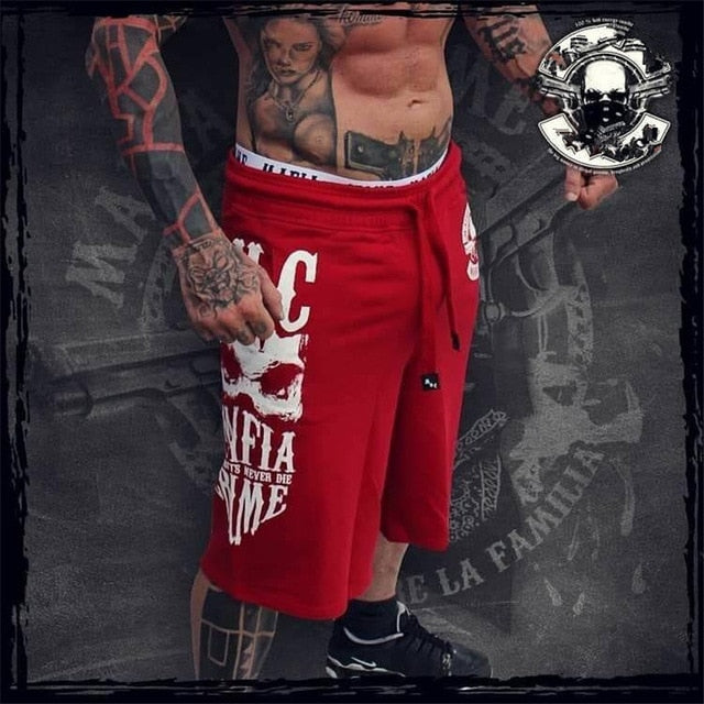2019 new Casual Shorts Men's Summer Men Hot Cargo Simple Letter Solid Board Male Brand Fitness bodybuilding clothing homme