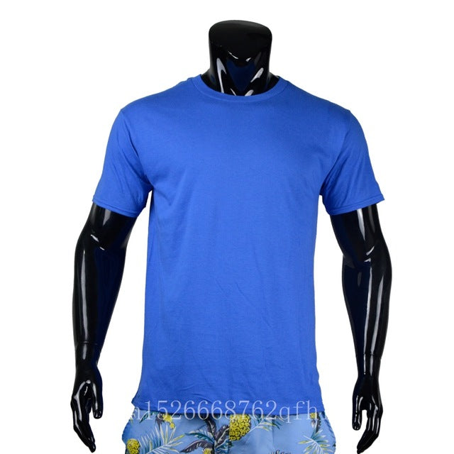 2019 Solid color Cotton T Shirt Mens Black White T-shirts 2019 Summer Skateboard Tee Boy Hip hop Skate Tshirt Tops