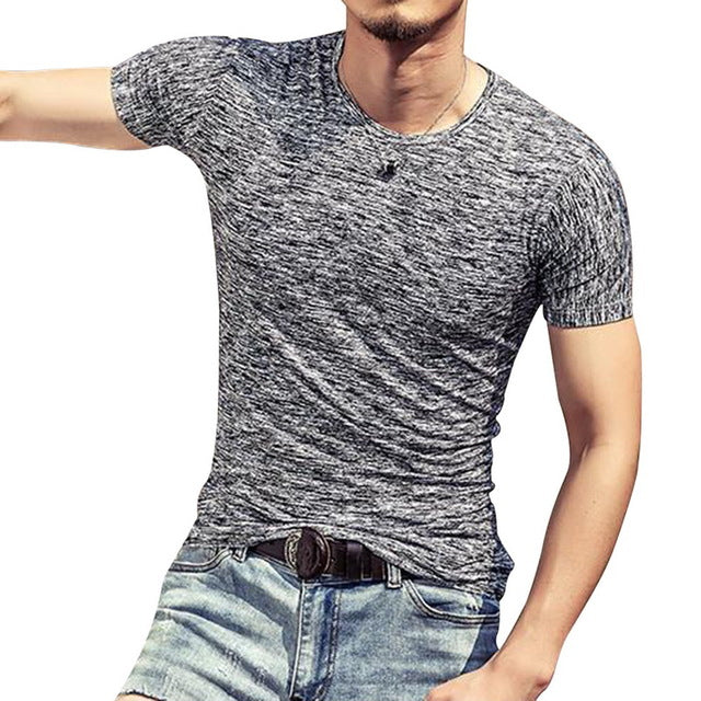 2019 Autumn Slim Streetwear V neck T Shirt Men Casual Fitness Tops&Tees Vintage Blue Long Sleeve Pullover shirt Homme Plus Size