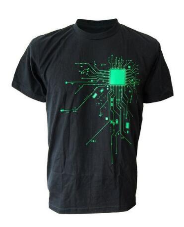Computer CPU Core Heart T-Shirt Men's GEEK Nerd Freak Hacker PC Gamer Tee Summer Short Sleeve T Shirt Euro Size S-XXXL