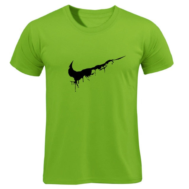 Cotton Casual LOGO Printing Men's T-shirt Top Fashion Short-sleeved JUST BREAK IT Men's Tshirt Shirt 2019 Hanukkah Off White