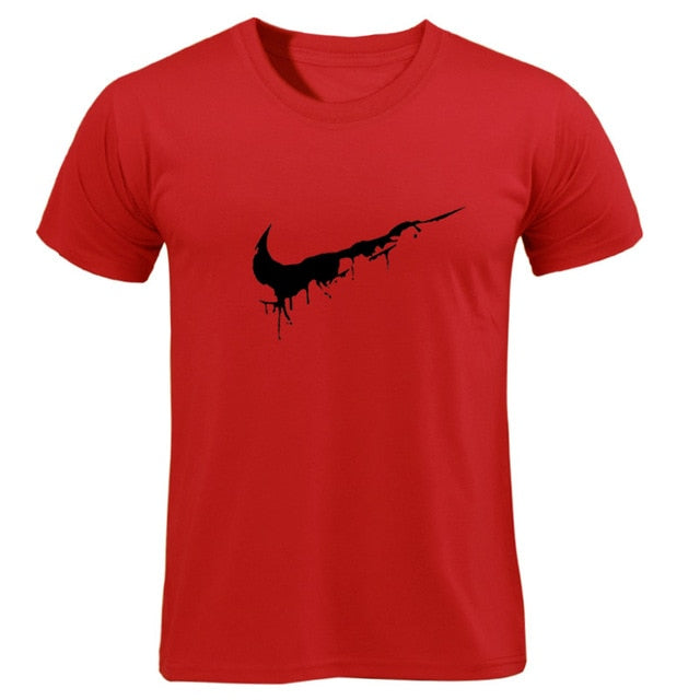 Cotton Casual LOGO Printing Men's T-shirt Top Fashion Short-sleeved JUST BREAK IT Men's Tshirt Shirt 2019 Hanukkah Off White