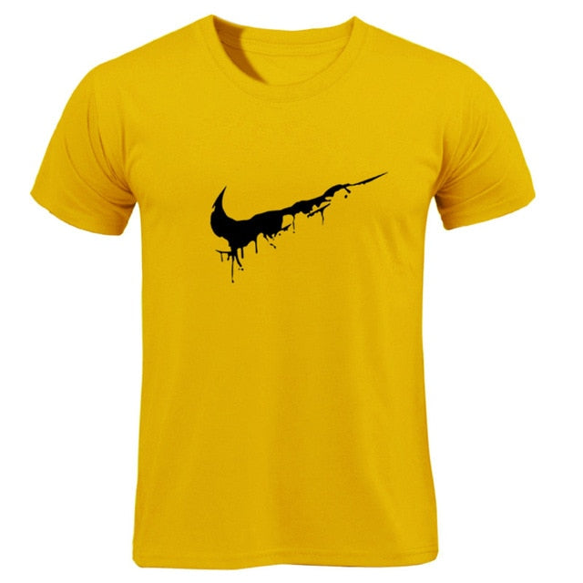 Cotton Casual LOGO Printing Men's T-shirt Top Fashion Short-sleeved JUST BREAK IT Men's Tshirt Shirt 2019 Hanukkah Off White