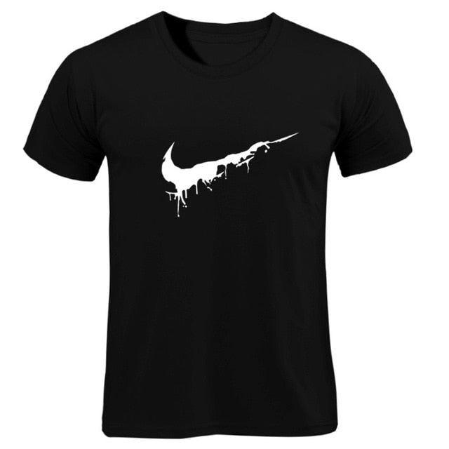 Cotton Casual LOGO Printing Men's T-shirt Top Fashion Short-sleeved JUST BREAK IT Men's Tshirt Shirt 2019 Hanukkah Off White