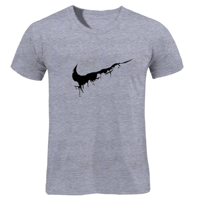 Cotton Casual LOGO Printing Men's T-shirt Top Fashion Short-sleeved JUST BREAK IT Men's Tshirt Shirt 2019 Hanukkah Off White