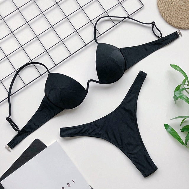 Sexy Women Push Up Bikini Set Swimwear 2020 Swimsuit Girl High Cut Bathing Suit Summer Biquini Beach Wear Bikinis De Praia
