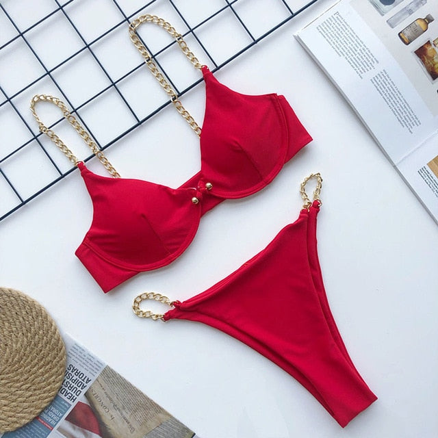 Sexy Women Push Up Bikini Set Swimwear 2020 Swimsuit Girl High Cut Bathing Suit Summer Biquini Beach Wear Bikinis De Praia