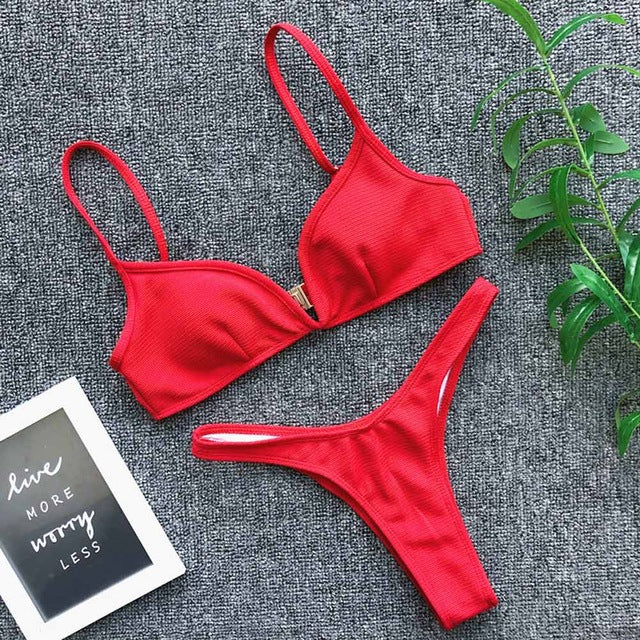 Sexy Women Push Up Bikini Set Swimwear 2020 Swimsuit Girl High Cut Bathing Suit Summer Biquini Beach Wear Bikinis De Praia