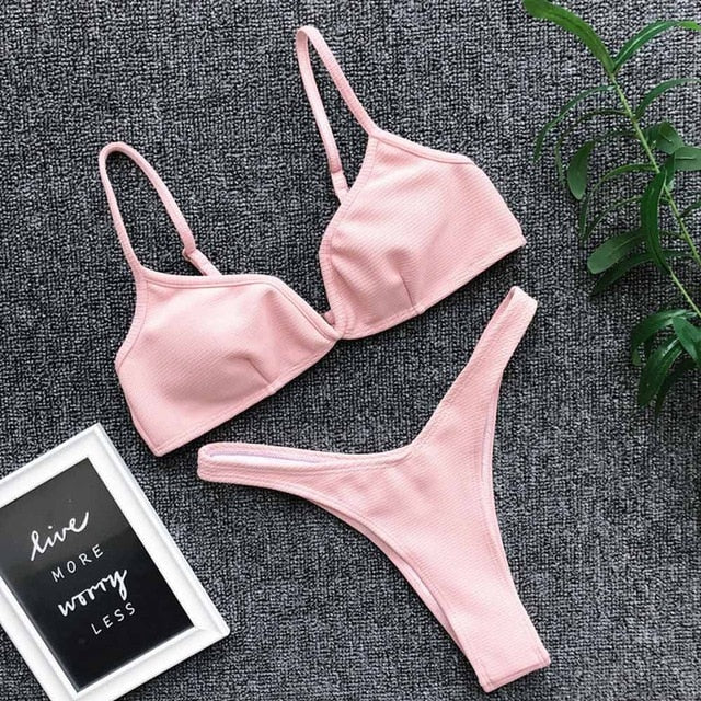 Sexy Women Push Up Bikini Set Swimwear 2020 Swimsuit Girl High Cut Bathing Suit Summer Biquini Beach Wear Bikinis De Praia