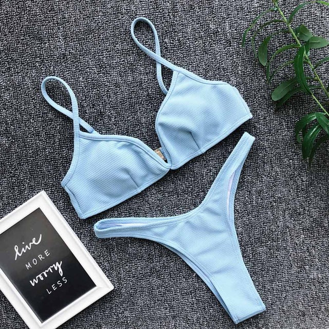 Sexy Women Push Up Bikini Set Swimwear 2020 Swimsuit Girl High Cut Bathing Suit Summer Biquini Beach Wear Bikinis De Praia