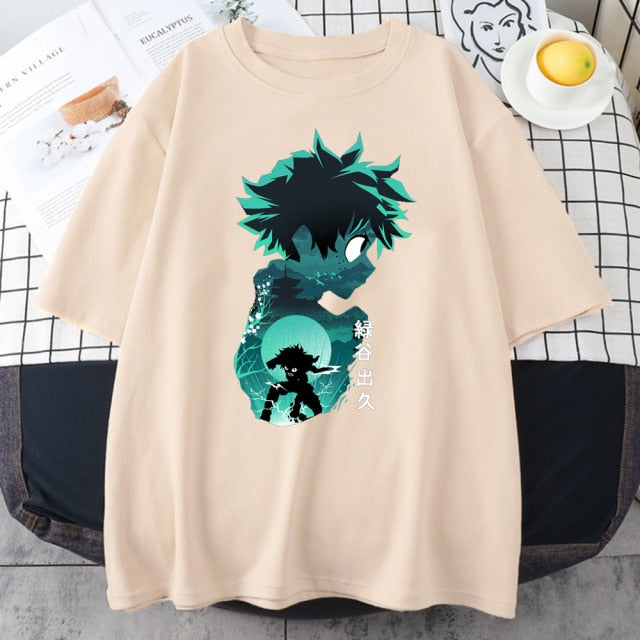 My Hero Academia Cute Anime T Shirt Women Casual Harajuku Tee Oversize Female T-Shirt Summer 2021 Woman Japan Clothes T Shirts