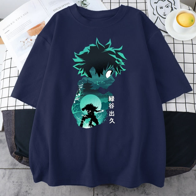 My Hero Academia Cute Anime T Shirt Women Casual Harajuku Tee Oversize Female T-Shirt Summer 2021 Woman Japan Clothes T Shirts