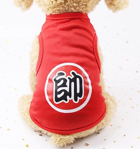 Cat T-shirt Soft Puppy Dogs Clothes Cute Pet Dog Clothes Cartoon Pet Clothing Summer Shirt Casual Vests For Small Pets XS-XXL