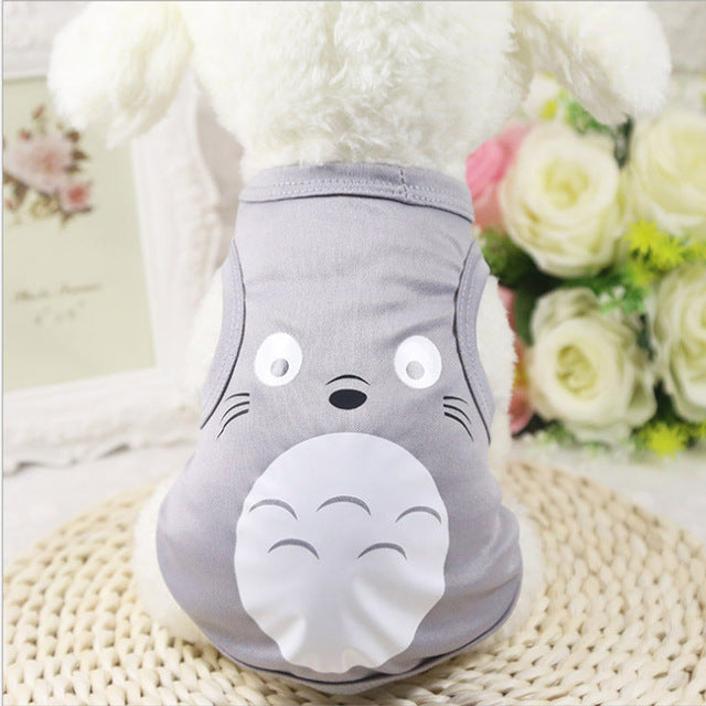 Cat T-shirt Soft Puppy Dogs Clothes Cute Pet Dog Clothes Cartoon Pet Clothing Summer Shirt Casual Vests For Small Pets XS-XXL