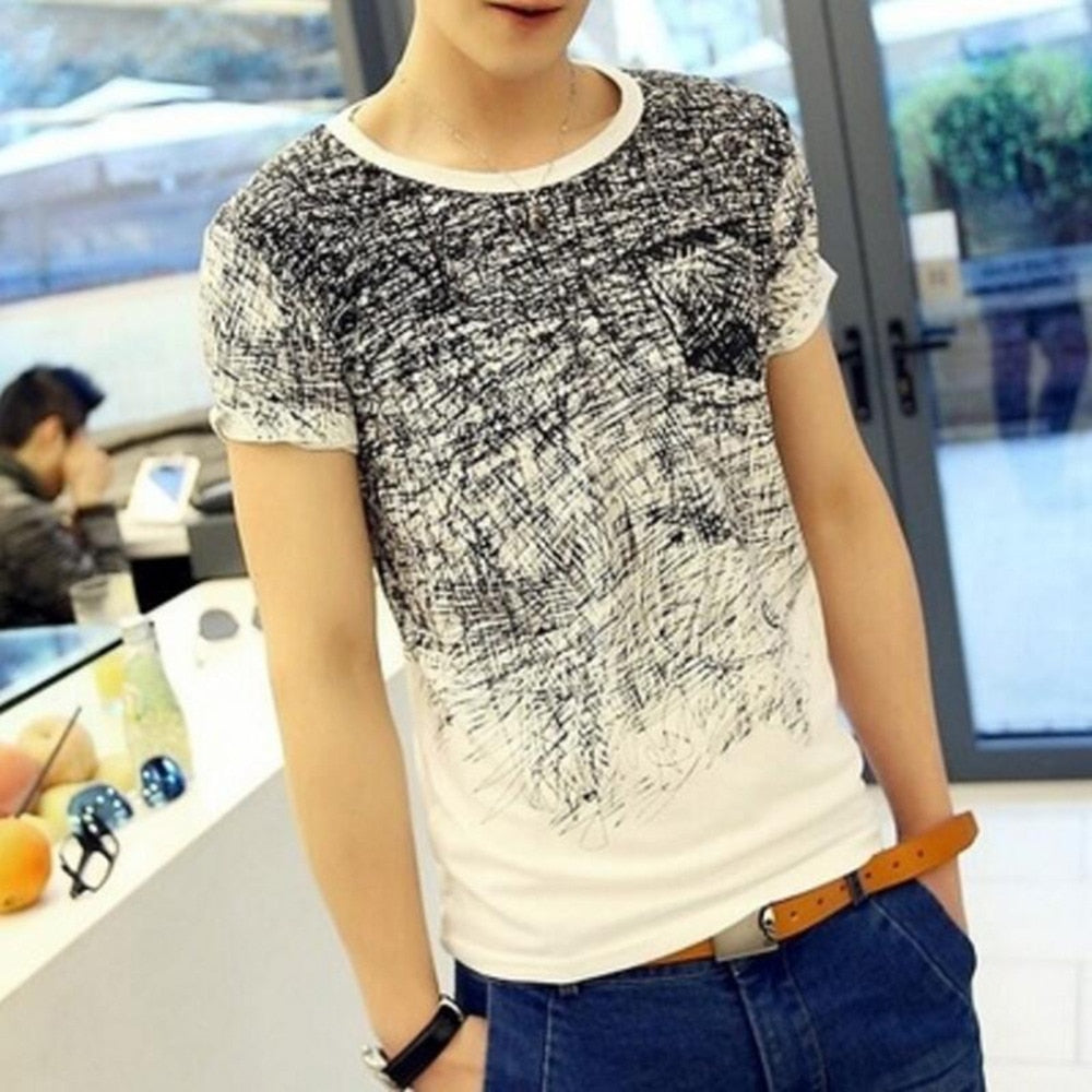Summer Man's T-shirt Cotton Short Sleeve Clothing Tee Shirt Camisetas Mens masculina Male T shirt Blusa