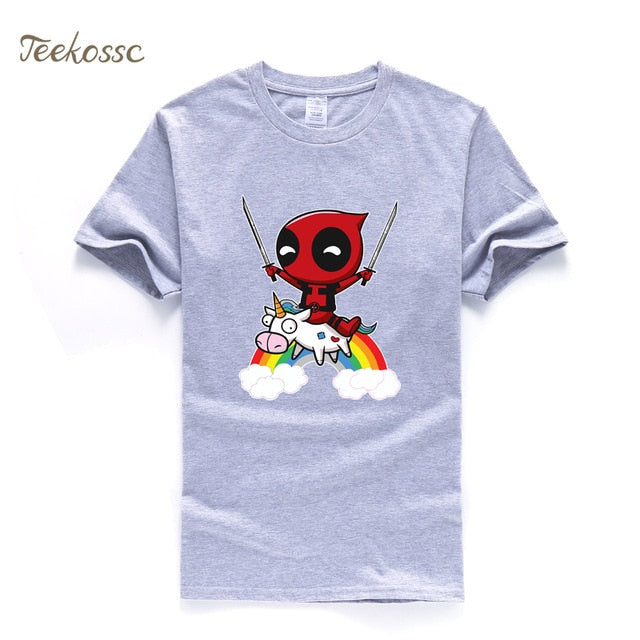 Deadpool Men T Shirt Funny Tshirt 2018 Summer Top Tee Hipster Mens T Shirts 100% Cotton Dead Pool T-Shirt Brand Clothing