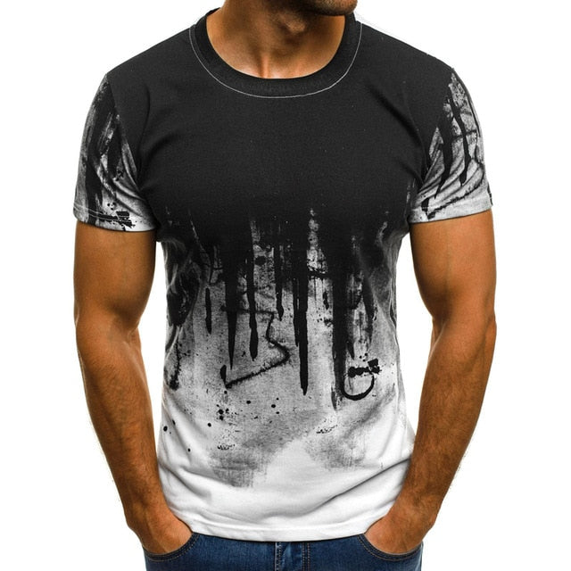 FLYFIREFLY Men Camouflage Printed Male T Shirt Bottoms Top Tee Male Hiphop Streetwear Long Sleeve Fitness Tshirts Dropshipping