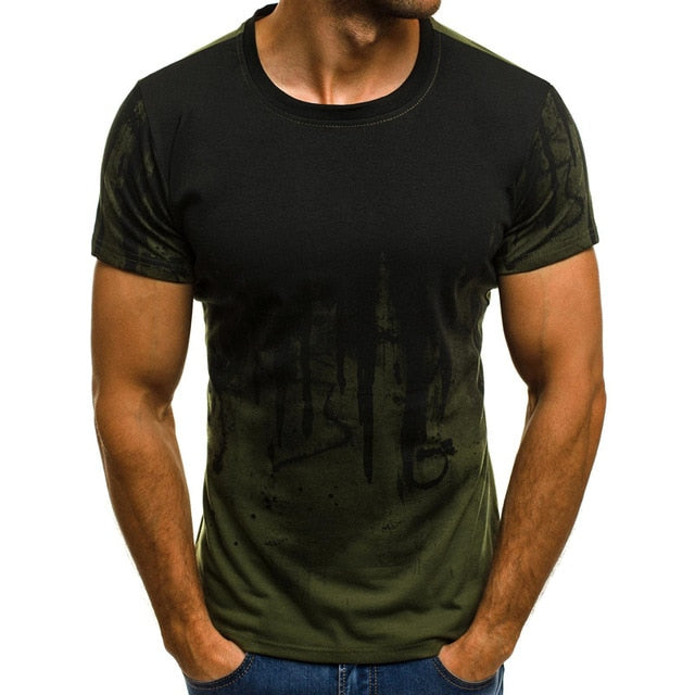 FLYFIREFLY Men Camouflage Printed Male T Shirt Bottoms Top Tee Male Hiphop Streetwear Long Sleeve Fitness Tshirts Dropshipping