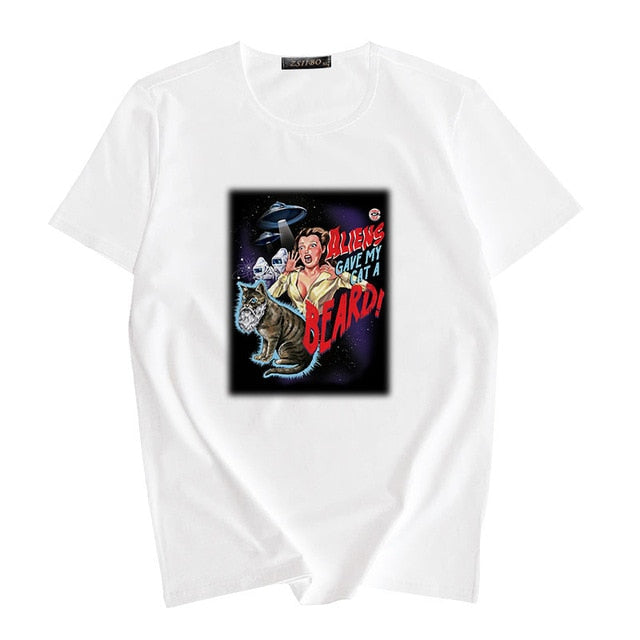 THE HOWLING Print Vintage New Summer Women Tshirt Short Sleeve Let's Summer Demons Graphic Harajuku Tumblr T shirt Women tops