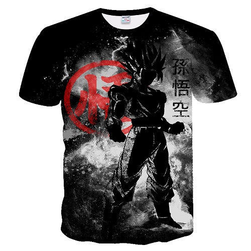BIANYILONG 2019 new dragon ball t shirt black funny t shirts Dragon Ball Z T Shirts Mens Summer Fashion 3D Print t-shirt men