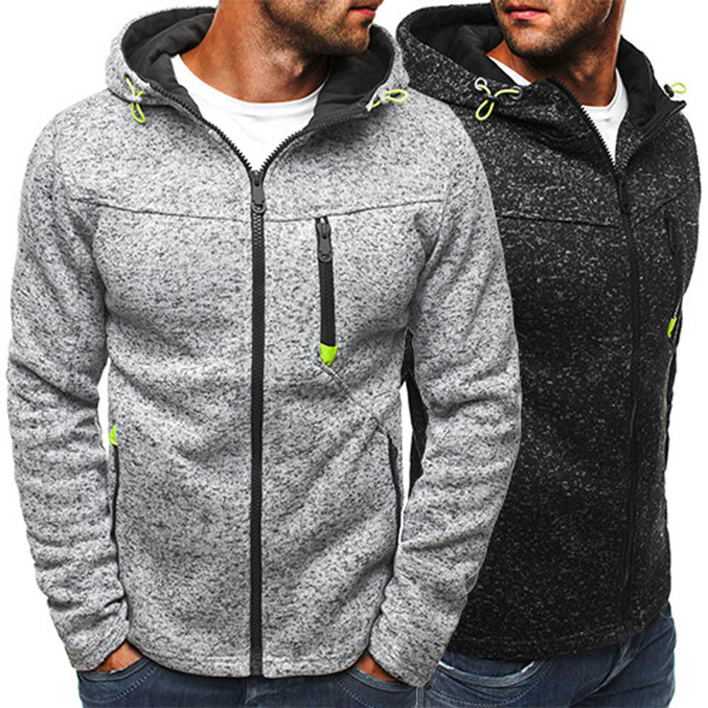 Jacket Men Zipper Slim Outerwear & Coats Winter 2019 Fashion Cotton Blend Pullover Men's Jacket chaqueta hombre 18SEP12