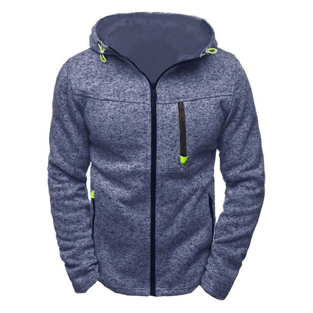 Jacket Men Zipper Slim Outerwear & Coats Winter 2019 Fashion Cotton Blend Pullover Men's Jacket chaqueta hombre 18SEP12