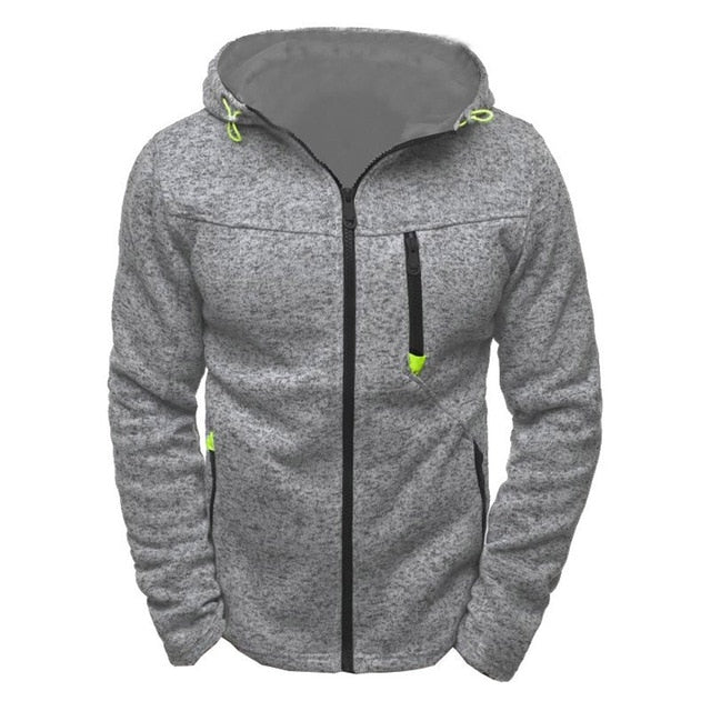 Jacket Men Zipper Slim Outerwear & Coats Winter 2019 Fashion Cotton Blend Pullover Men's Jacket chaqueta hombre 18SEP12