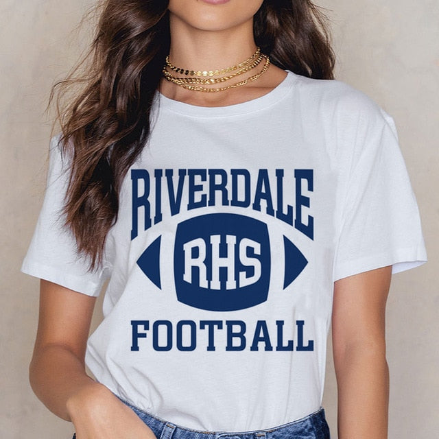 Riverdale Southside T Shirt Women 90s South Side Serpents Vintage T-shirt Harajuku Ullzang Tshirt Snake Print Top Tees Female