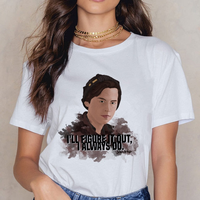 Riverdale Southside T Shirt Women 90s South Side Serpents Vintage T-shirt Harajuku Ullzang Tshirt Snake Print Top Tees Female