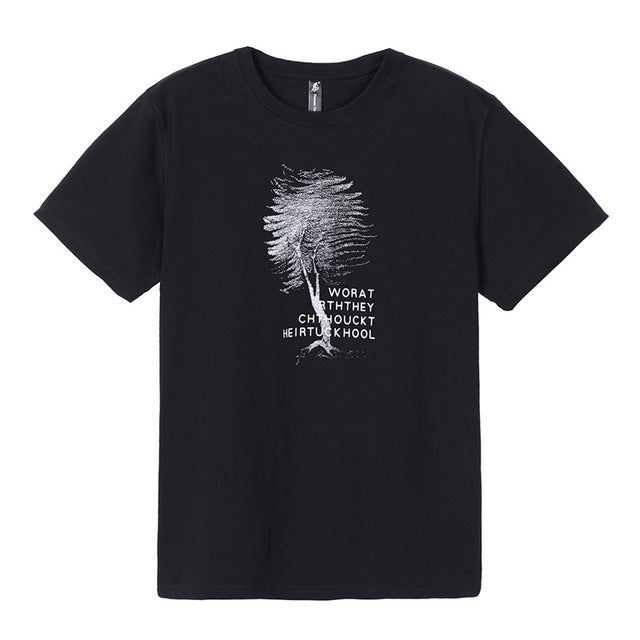 Pioneer Camp Lightning Printed tees Men Black T Shirt Men Fashion men Casual brand Clothing Cotton T-shirt 405043