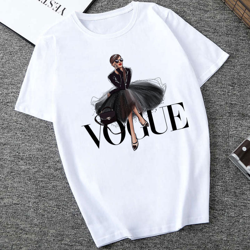 CZCCWD Camisetas Verano Mujer 2019 Thin Section T Shirt Vogue Letter Harajuku Female T-shirt Leisure Fashion Aesthetic Tshirt