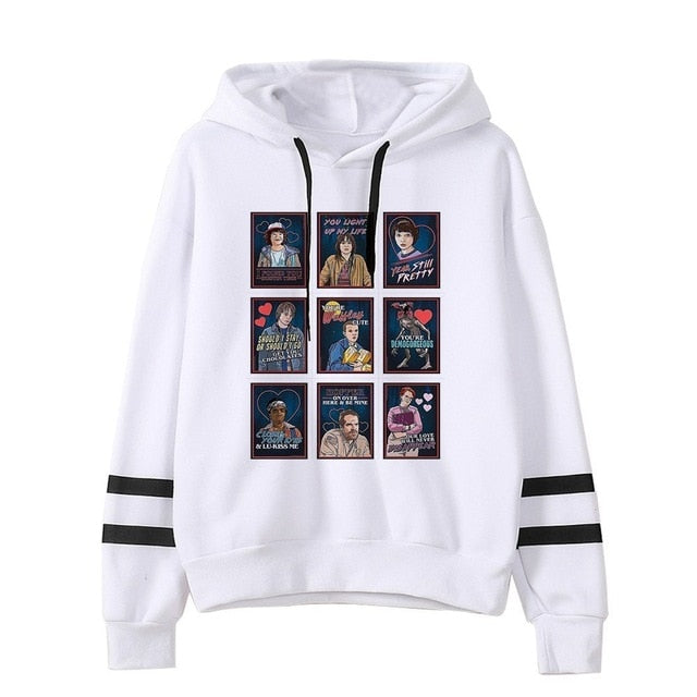 Stranger Things Hoodie Woman Hooded Hoodies Kpop  Sweatshirts Kawaii Korean Oversized Harajuku Hip Hop Hoodie Sweatshirt Men