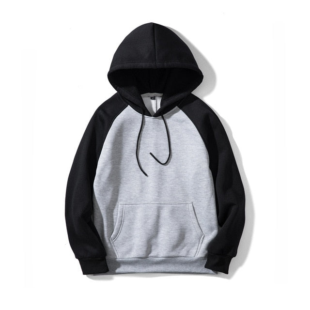 BOLUBAO Brand Streetwear Patchwork Hoodie Men Hip Hop Hooded Solid Slim Fit Casual Hoody Mens Hoodies Sweatshirts EU Size