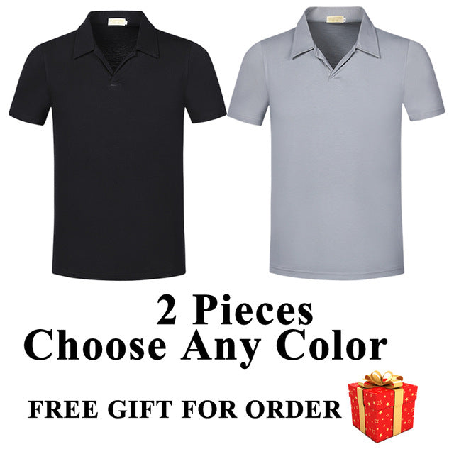 Custom Group Polo Shirt Logo Wholesale Design Team Work Polos Men Shirts Fashion Brands Style Casual Printing Slim Fit Clothing