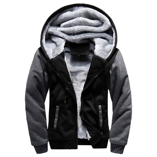 FGKKS Fashion Brand Sweatshirts Mens 2018 Winter Thicken Hoodie Men Hoodies Sweatshirt Men Zipper Coats Sudadera Hombre