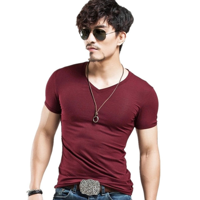 2019 MRMT Brand Clothing 10 colors Men T Shirt Fitness Casual Mens V neck Man T-shirt For Male Tshirts S-5XL Free Shipping