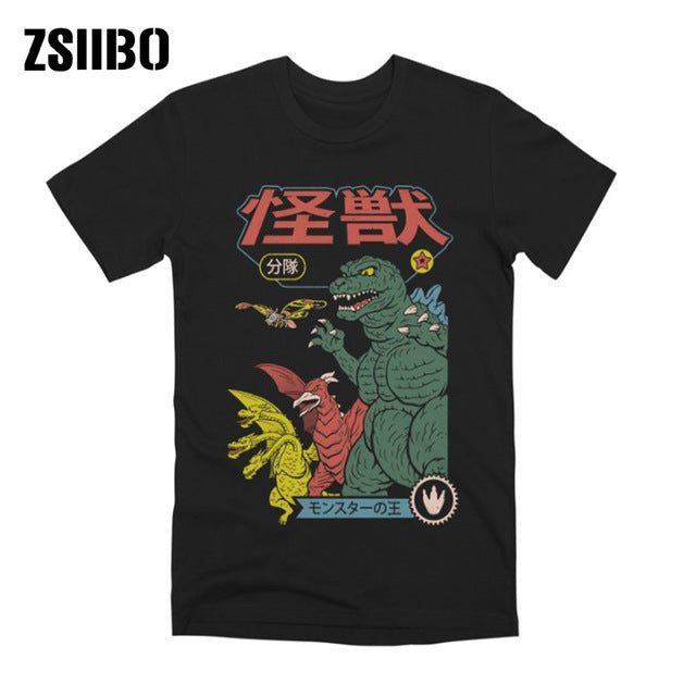 ZSIIBO newcomer Satan T-shirt demon death horror evil hip-hop Satan death printing t-shirt male / female HY1MC52