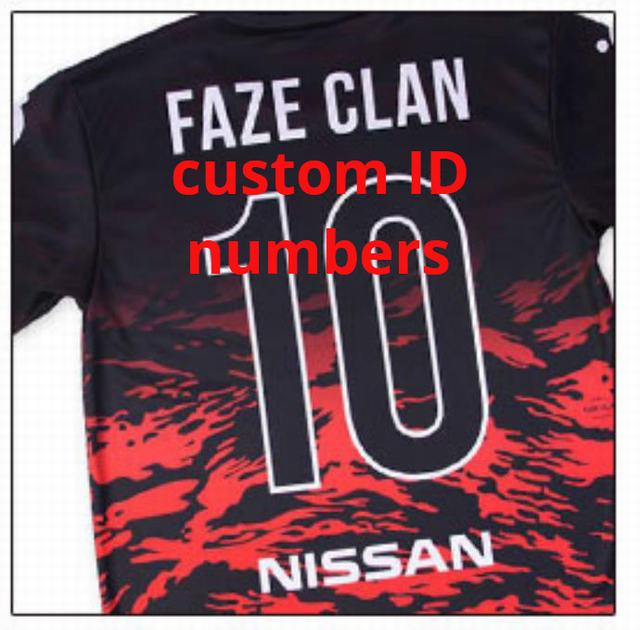 Custom ID Faze Tshirt Niko Fans T-shirt Men Women Faze Clan Short Sleeve T shirts Customize Tee Shirt Homme