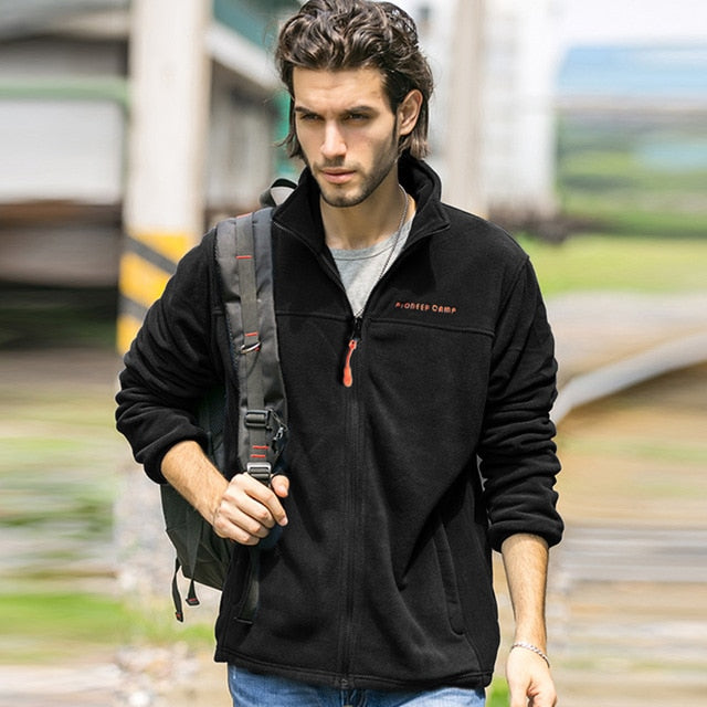 Pioneer Camp warm fleece hoodies men brand-clothing autumn winter zipper sweatshirts male quality men clothing AJK902321