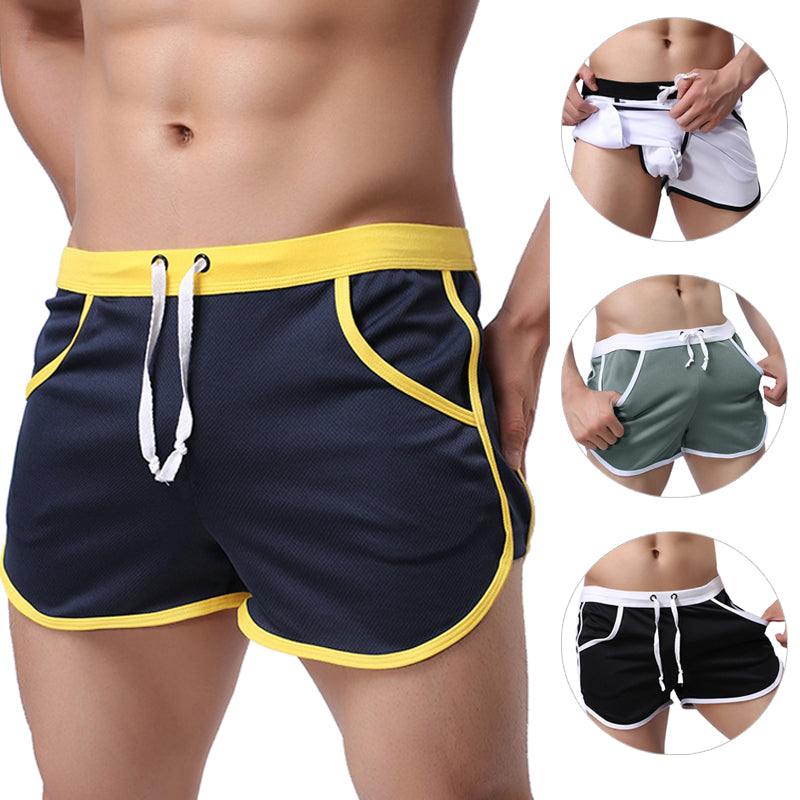 2019 New Fashion Quick Dry Clothing Men's Casual Shorts Household Man Shorts G Pocket Straps Inside Trunks Beach Shorts