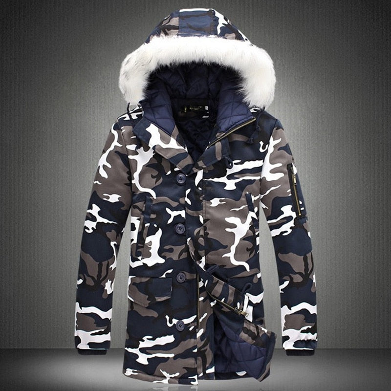 Winter Jacket Men 2019 Hot Sale Camouflage Army Thick Warm Coat Men's Parka Coat Male Fashion Hooded Parkas Men M-4XL Plus Size