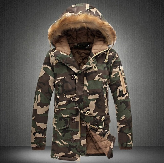 Winter Jacket Men 2019 Hot Sale Camouflage Army Thick Warm Coat Men's Parka Coat Male Fashion Hooded Parkas Men M-4XL Plus Size