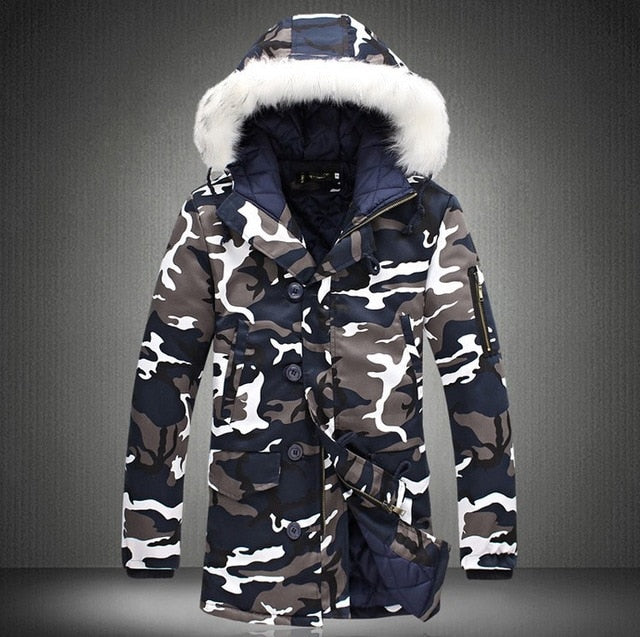 Winter Jacket Men 2019 Hot Sale Camouflage Army Thick Warm Coat Men's Parka Coat Male Fashion Hooded Parkas Men M-4XL Plus Size