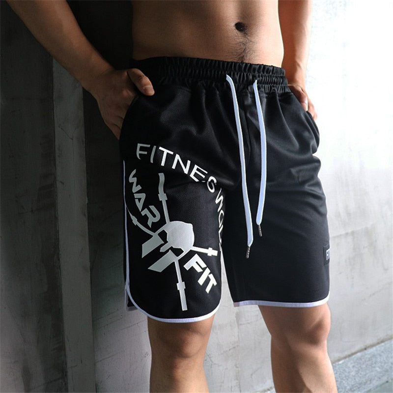 2019 shorts men summer fitness casual  Mens compression quick-drying gyms Bodybuilding Joggers Slim clothing Fashion Sweatpants