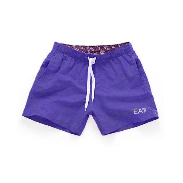 2019 New EA7 Shorts Men Hot Sale Casual Beach Shorts Homme Quality Comfortable Elastic Waist Brand Clothing Plus Size XXL