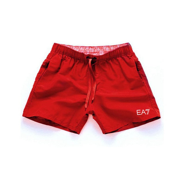 2019 New EA7 Shorts Men Hot Sale Casual Beach Shorts Homme Quality Comfortable Elastic Waist Brand Clothing Plus Size XXL