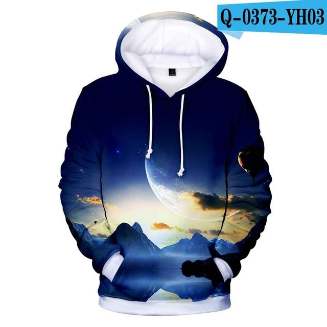 Aikooki Yellow And Blue 3D Fire autumn Men Sweatshirt Women Hoodies outwear Winter Handsome Hooded Male 3D Hoody hio hop clothes