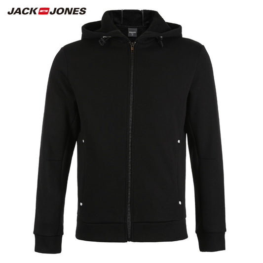 JackJones Men's Cardigan Hooded Sweatshirt Fleece Jacket Men's Hoodies 2019 Brand New Fashion Menswear 218333524